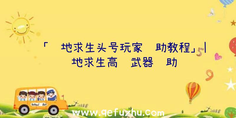 「绝地求生头号玩家辅助教程」|绝地求生高级武器辅助